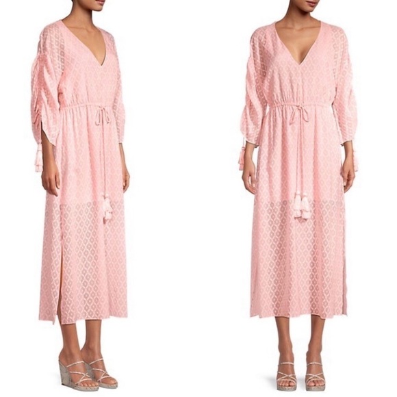 Alice + Olivia Dresses & Skirts - Alice + Olivia Esmeralda Devore Silk Blend Midi Dress